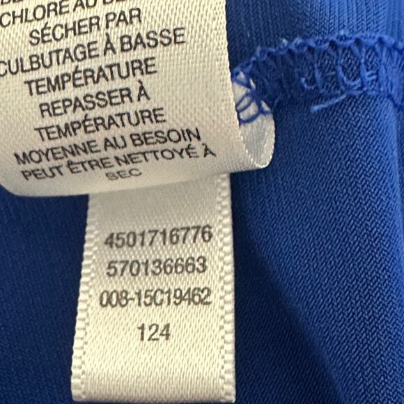 Chicos Womens Blue 3/4 Sleeve Button Detail Top Size 4 (XL) Minimalist Academia - Picture 6 of 8